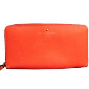 ♠️Kate Spade ♠️Vibrant Orange Zipper Wallet